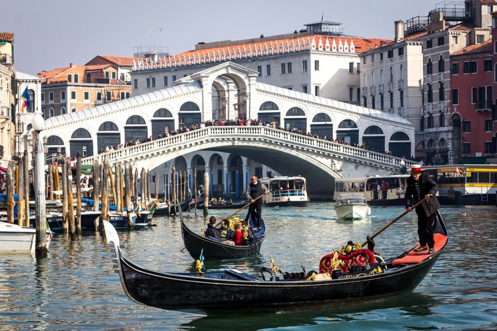 Rowing in Venice